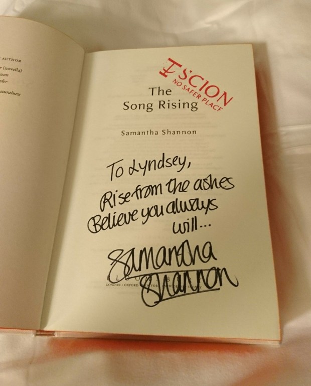 The Song Rising signed Samantha Shannon 