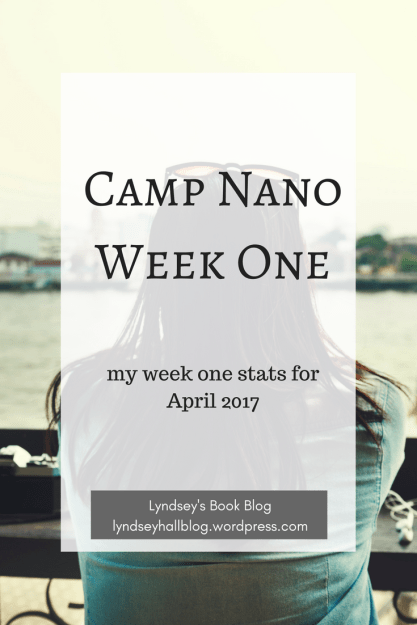 Camp Nano week one stats Lyndsey's Book Blog